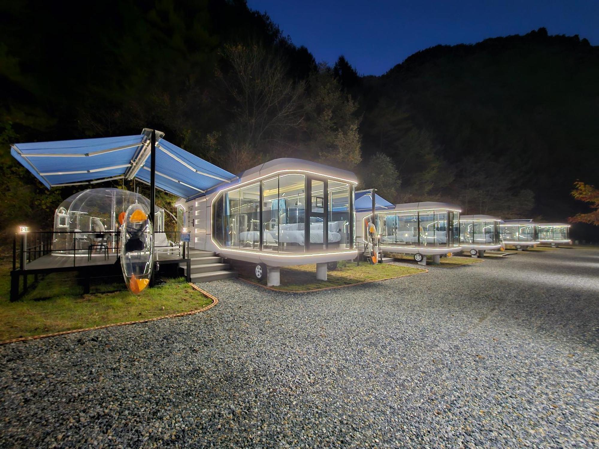 Galaxy X Hotel Type Caravan Glamping & Pension Pyeongchang Eksteriør bilde