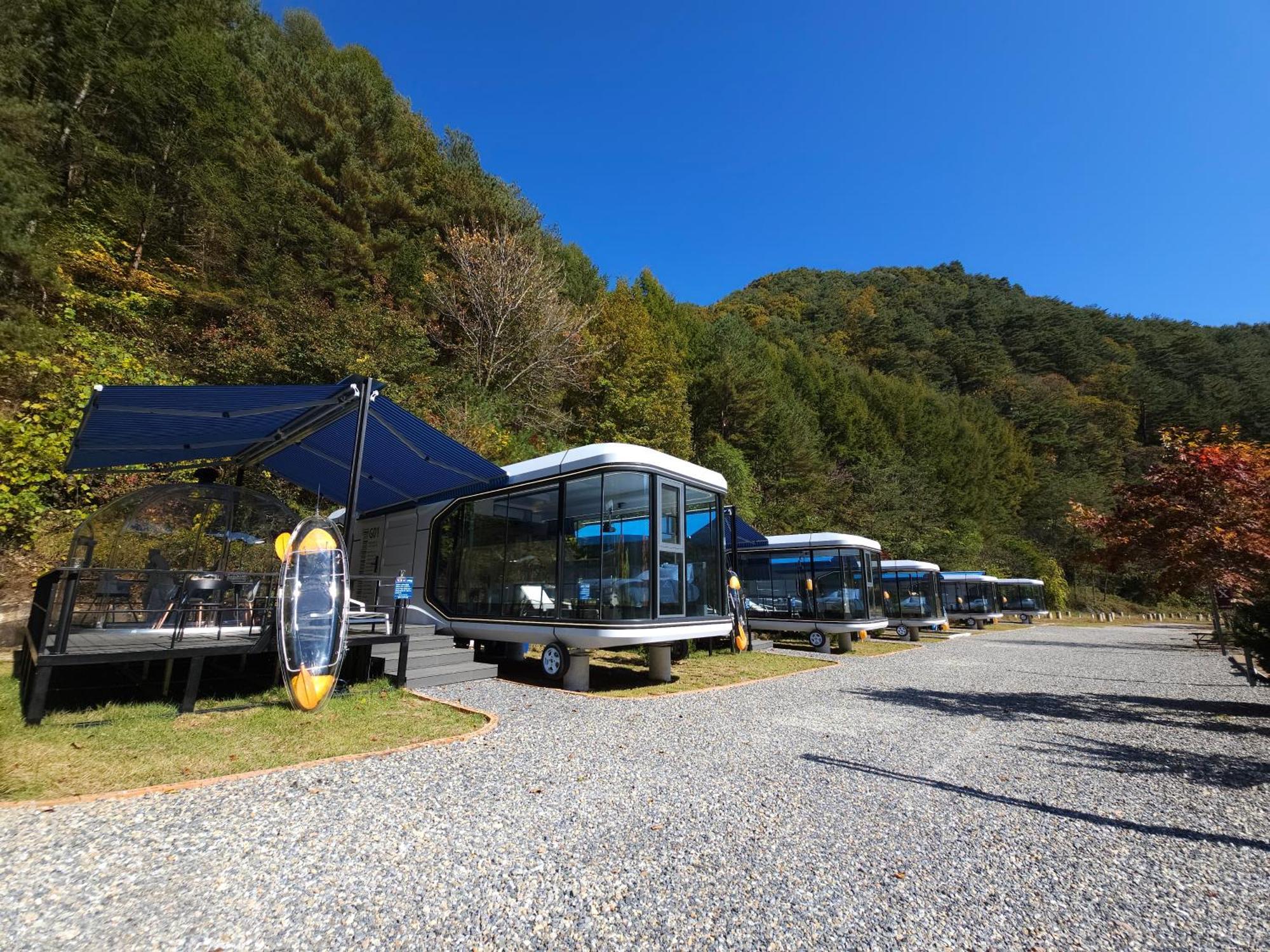 Galaxy X Hotel Type Caravan Glamping & Pension Pyeongchang Eksteriør bilde