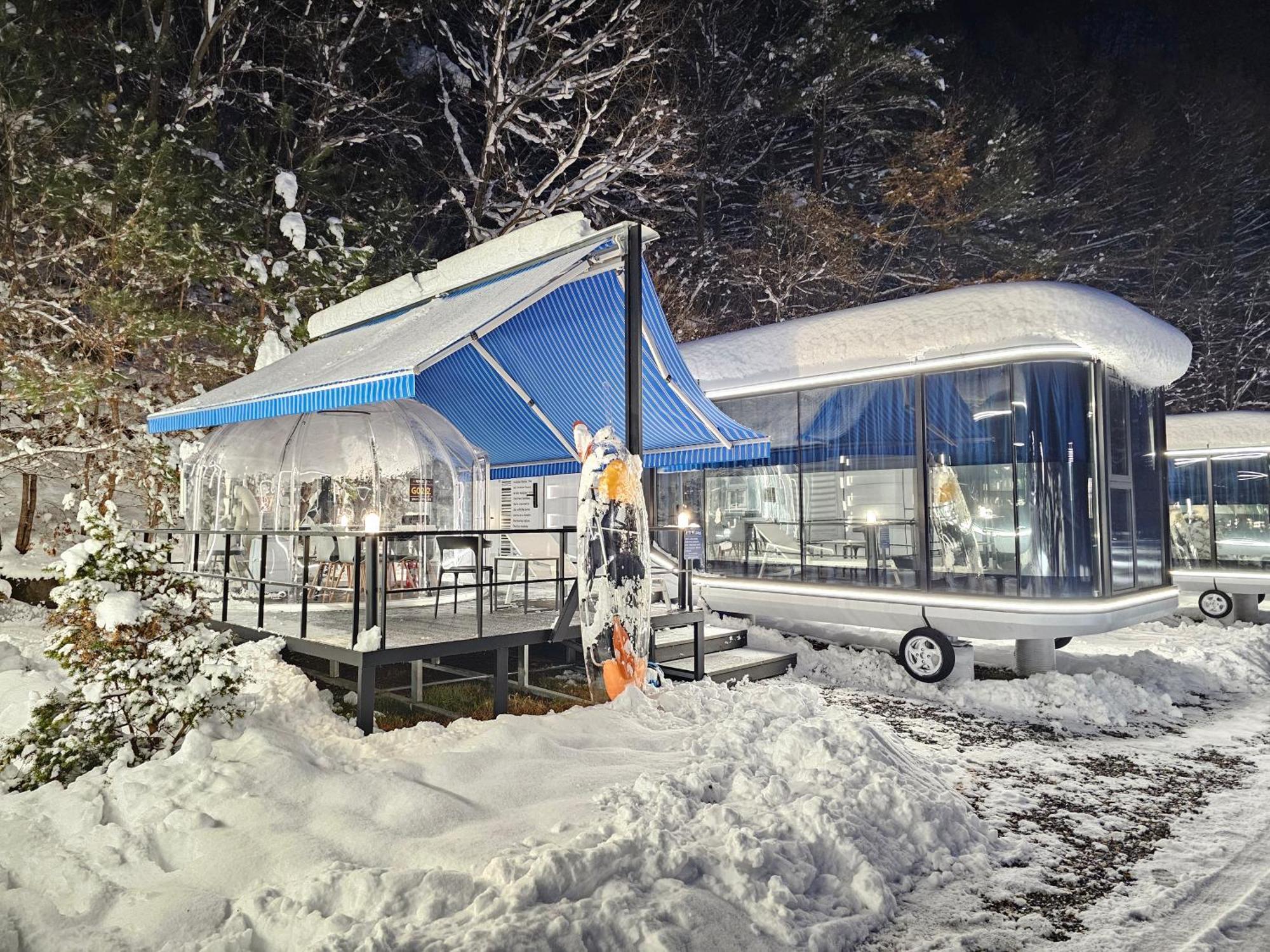 Galaxy X Hotel Type Caravan Glamping & Pension Pyeongchang Eksteriør bilde